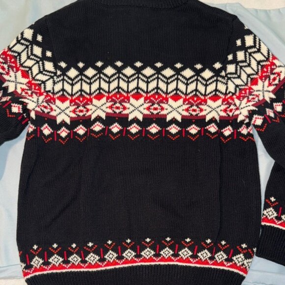 Hanna Andersson Black and Red Nordic Crewneck Sweater - Picture 7 of 7